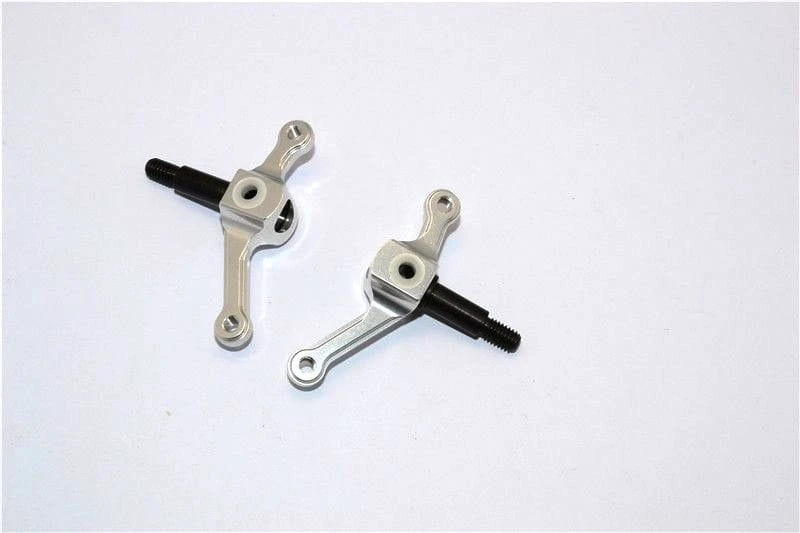 GPM Alu Lenkhebel Mit Achse Vorn Silber Für Tamiya King Hauler, Aeromax, Globeliner, MB 1838ls/1850l