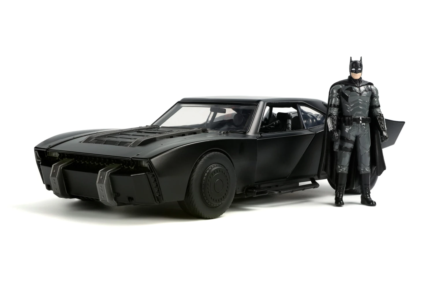 Jada Batman Batmobile 2022, 1:18 Modellauto Mit Beleuchtung, Figur – Bild 2