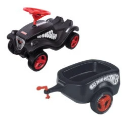 BIG Bobby Car Fulda + Flüsterreifen + Trailer