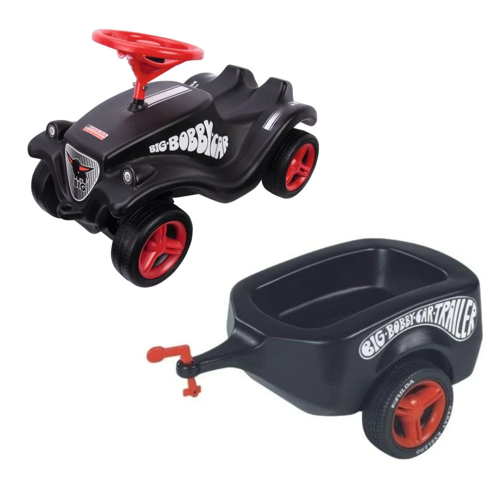 BIG Bobby Car Fulda + Flüsterreifen + Trailer