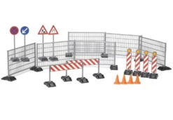 Bruder Zubehör Baustellenset Mit Zäunse, Schilder Und Pylonen