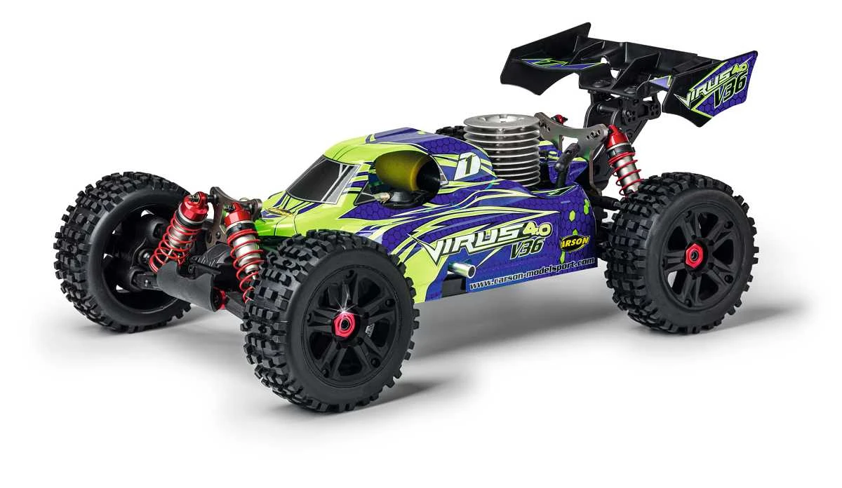 Carson RC Verbrenner Buggy 1:8 Virus 4.0 Pro V 36 2,4Ghz RTR – Bild 2