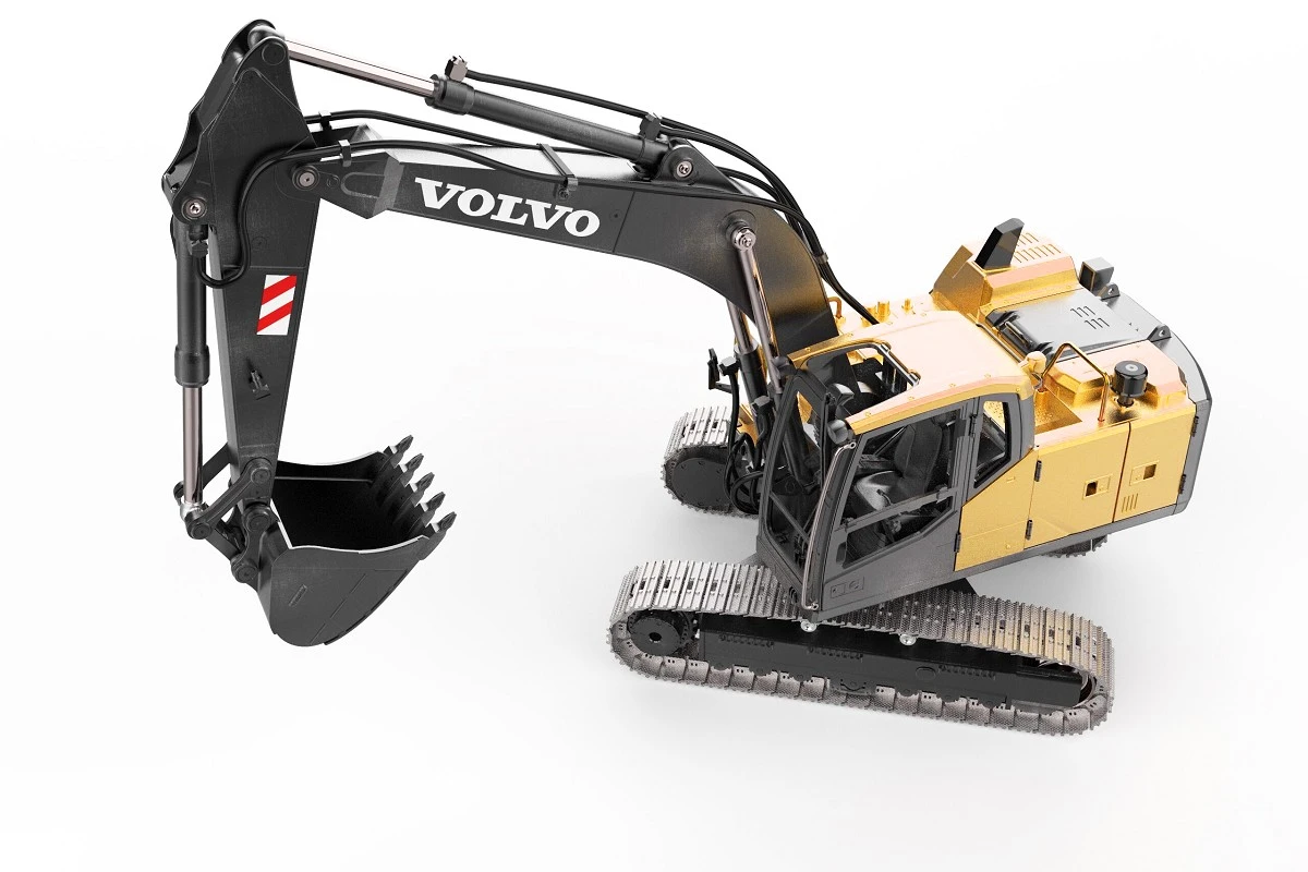 Double E Volvo EC160E 1:14 RC Bagger Elektrisch Vollmetall RTR Pro Variante – Bild 3
