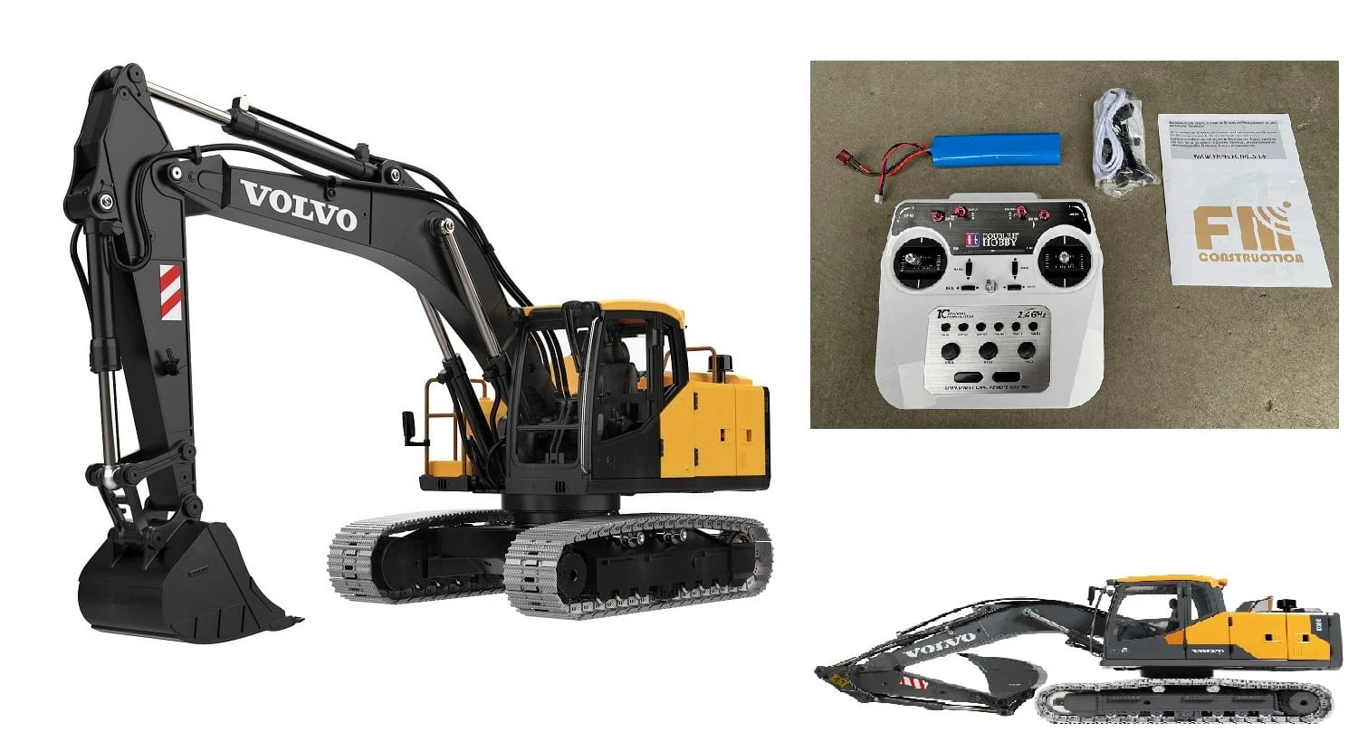 Double E Volvo EC160E 1:14 RC Bagger Elektrisch Vollmetall RTR Pro Variante – Bild 6