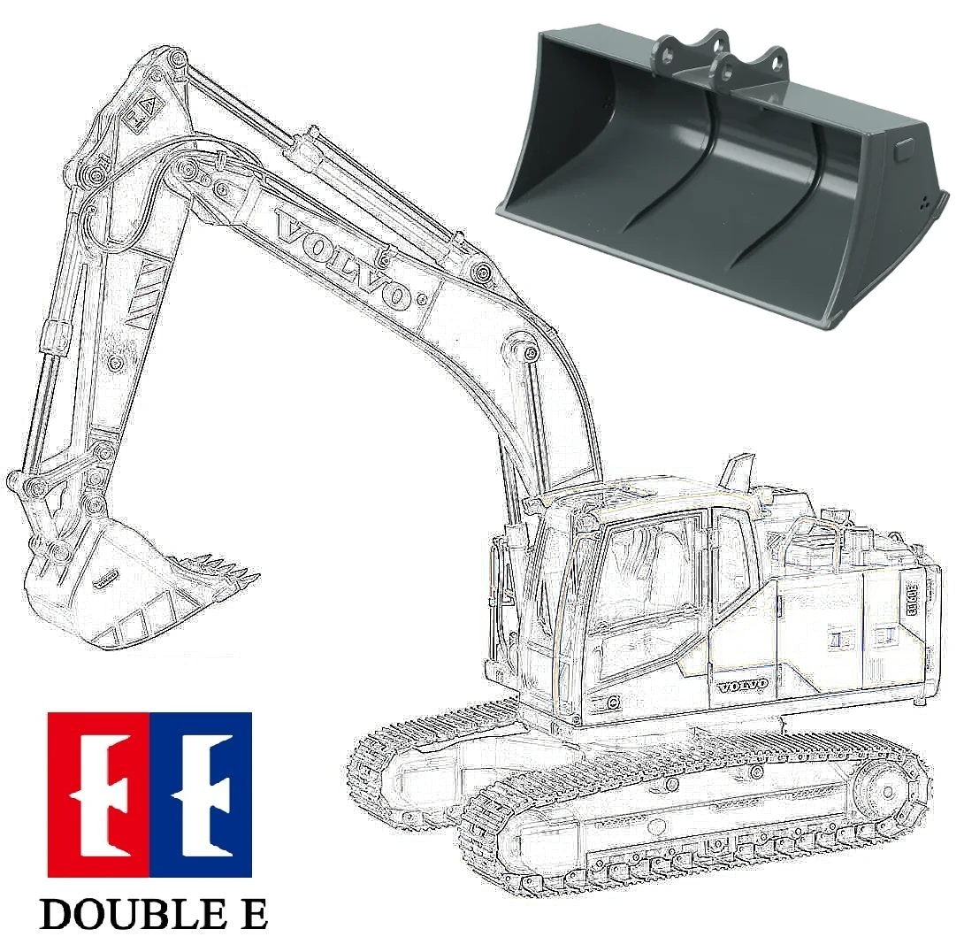 FM Double E Hobby Bagger Schaufel Böschungslöffel Volvo EC160E 1:14 – Bild 4