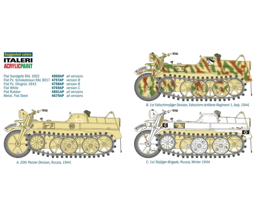 Italeri 1:9 NSU HK 101 "Kettenkrad" – Bild 4