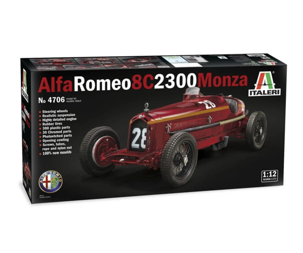 Italeri 1:12 Alfa Romeo 8C 2300 Monza Nuvolari – Bild 2