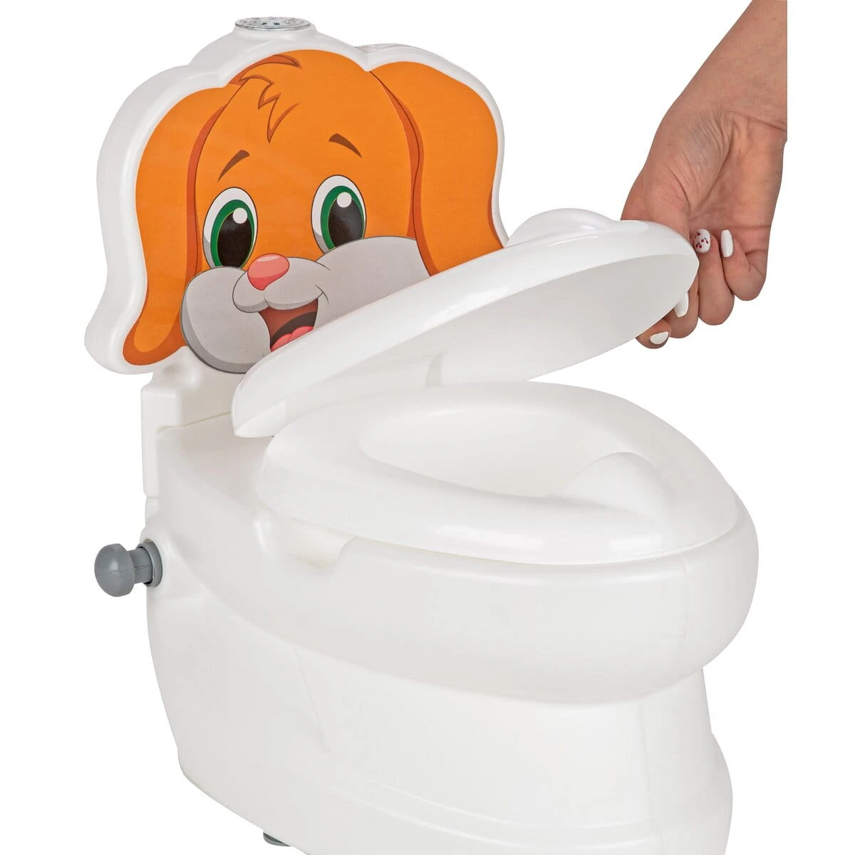 Jamara Meine Kleine Toilette Hund Mit Spülsound Und Toilettenpapierhalter – Bild 8