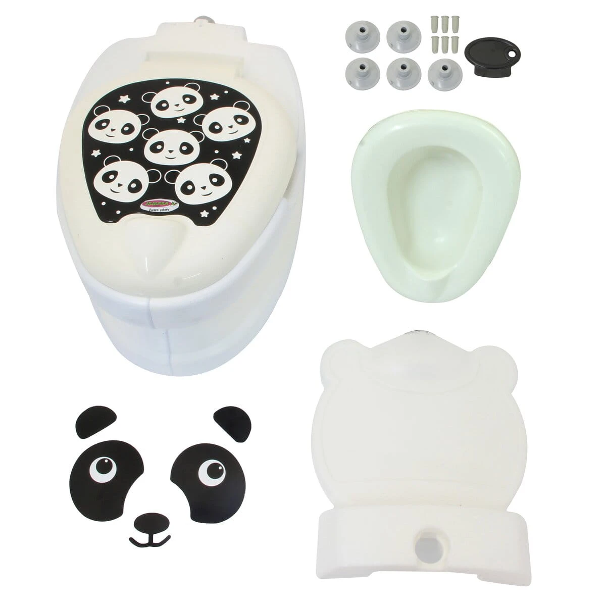 Jamara Meine Kleine Toilette Panda Mit Spülsound Und Toilettenpapierhalter – Bild 3