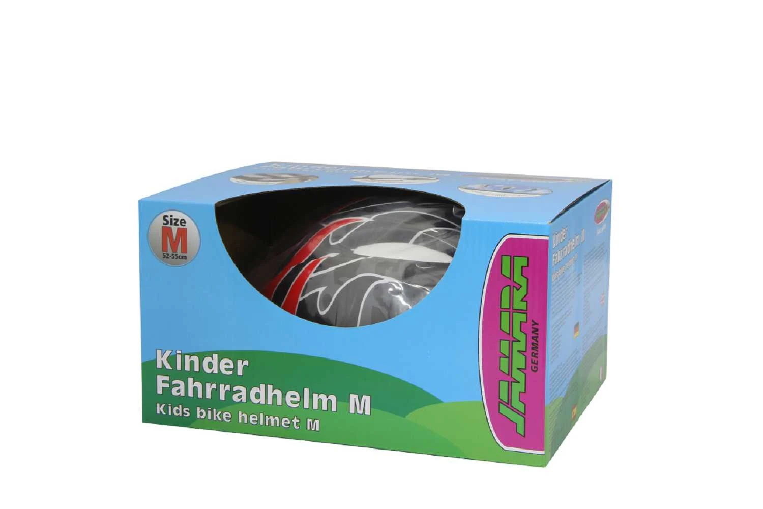 Jamara Kinder Fahrradhelm M Rot – Bild 5