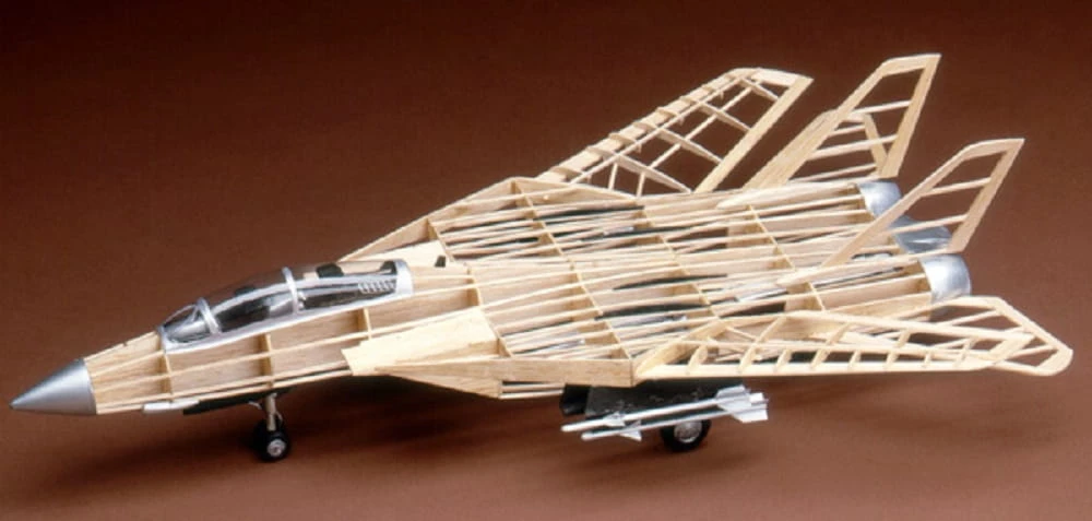 Guillow's Standmodell F-14 Tomcat Bomber 1:40 Balsabausatz – Bild 2