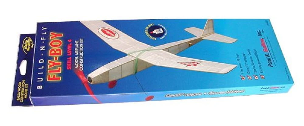 Guillow's Freiflugmodell Fly Boy Balsabausatz Wurfgleiter Mit Klebstoff