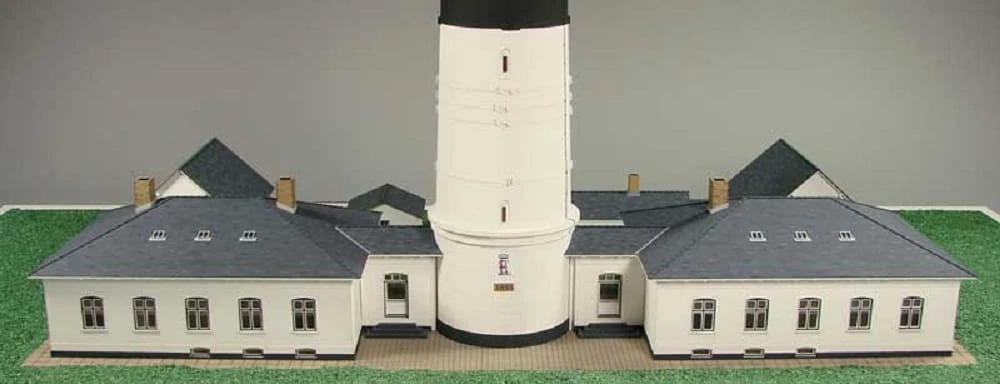 Shipyard Gebäude Für Leuchtturm Deutschland Sylt Kampen 1:72 Laser Kartonbausatz – Bild 2