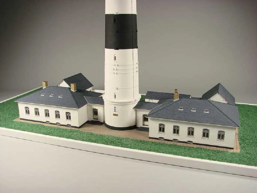 Shipyard Gebäude Für Leuchtturm Deutschland Sylt Kampen 1:72 Laser Kartonbausatz – Bild 4