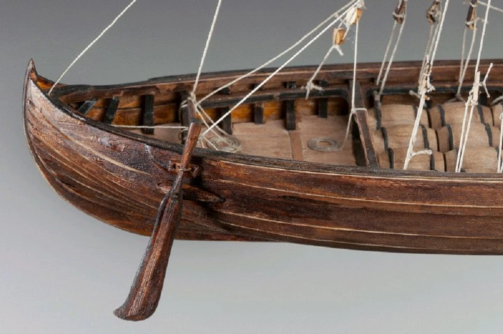 Krick Dusek Knarr Wikingerschiff 1:72 Holz Baukasten – Bild 3