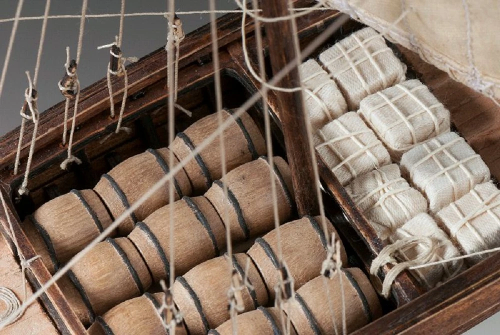 Krick Dusek Knarr Wikingerschiff 1:72 Holz Baukasten – Bild 4