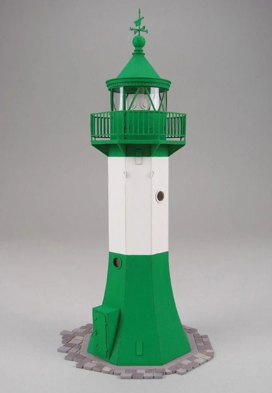 Shipyard Leuchtturm Sassnitz Germany Lighthouse 1937 1:72 Laser Kartonbausatz – Bild 2