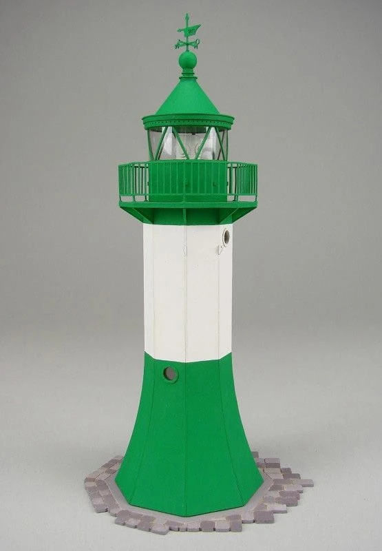 Shipyard Leuchtturm Sassnitz Germany Lighthouse 1937 1:72 Laser Kartonbausatz – Bild 3