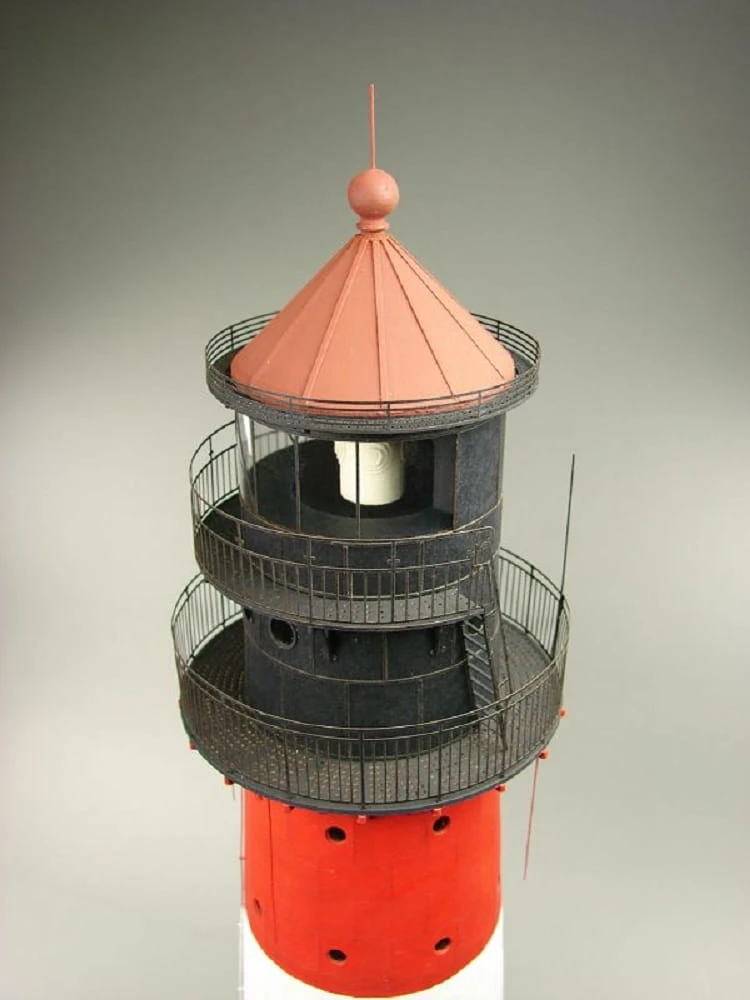 Shipyard Leuchtturm Westerheversand Lighthouse Germany 1906 1:72 Laser Kartonbausatz – Bild 4