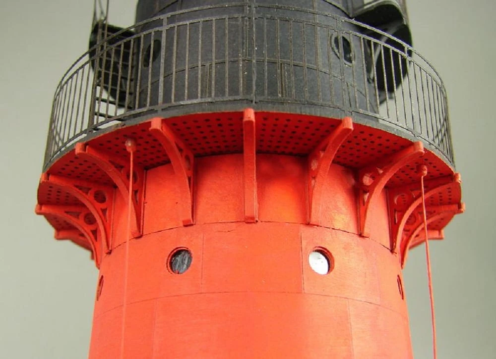 Shipyard Leuchtturm Westerheversand Lighthouse Germany 1906 1:72 Laser Kartonbausatz – Bild 5