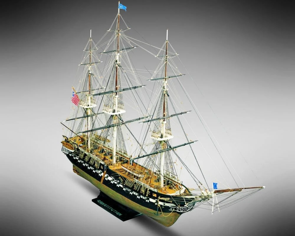 Mamoli Schiff USS Constitution Fregatte Der USA 1797 1:93 Holz Bausatz – Bild 3