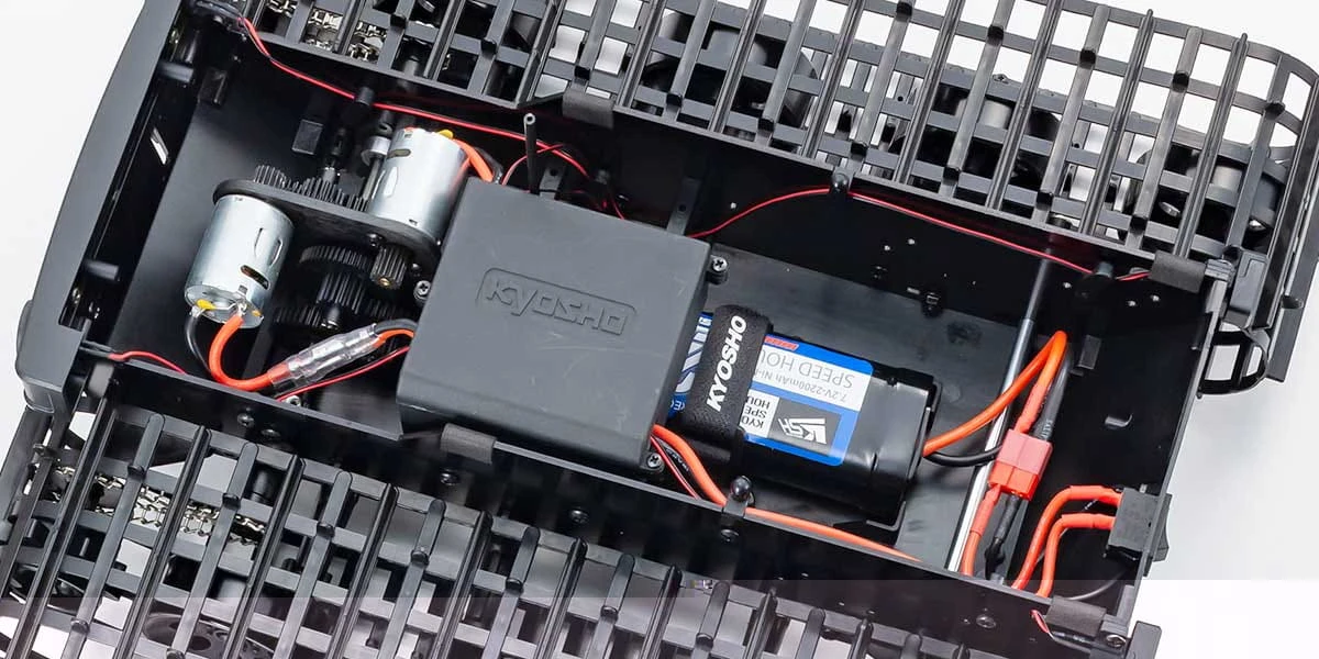 Kyosho RC Trail King 1:12 RTR Raupenfahrzeug T2 Blau – Bild 8