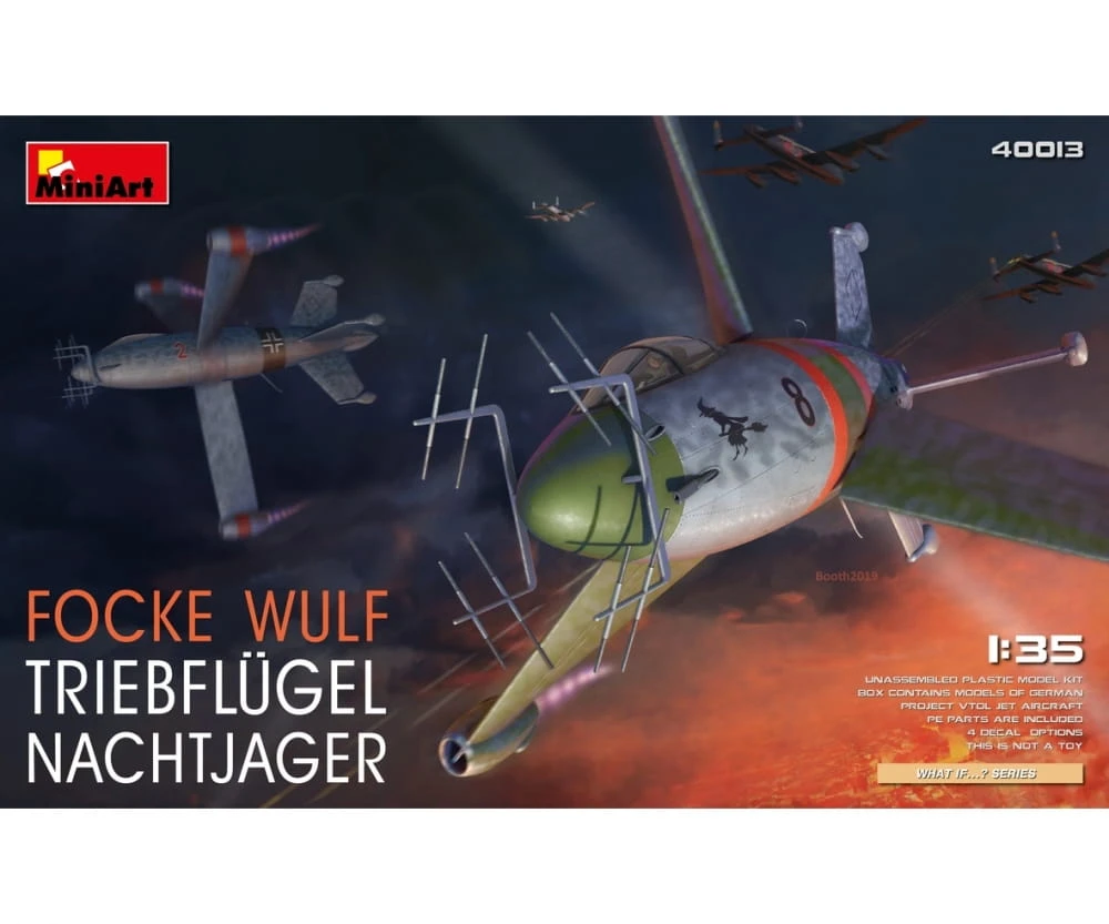 MiniArt 1:35 Focke-Wulf Triebflügel Nachtjäger Plastik Modellbau