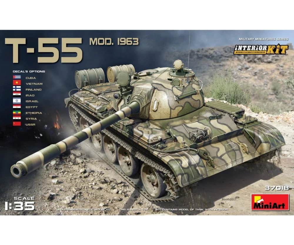 MiniArt 1:35 T-55 Mod. 1963 Interieur Plastik Modellbau