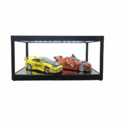 Modellauto Vitrine Schwarz 1:18 LED Beleuchtet