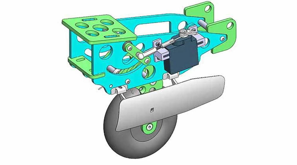 Multiplex Einziehfahrwerk Lentus (Bausatz Mit Ø70mm Rad) – Bild 4