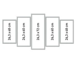 Schipper Malen Nach Zahlen Alurahmen Polyptychon Silber