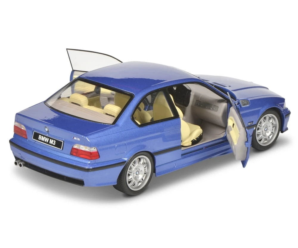Solido 1:18 BMW E36 Coupé M3 Blau Modellauto – Bild 3