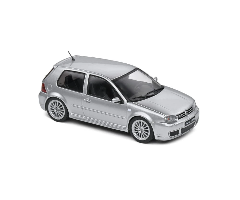 Solido 1:43 VW Golf R32 2003 Silb Modellauto – Bild 2