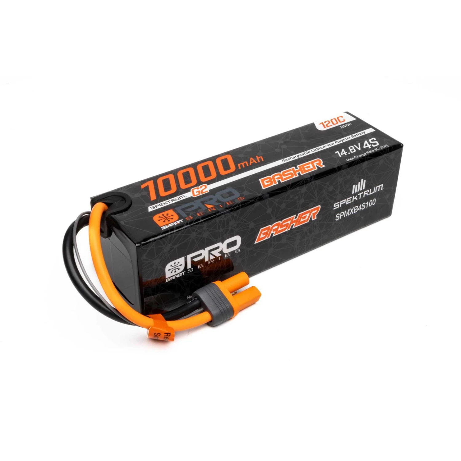 Spektrum Lipo Akku 14,8V 10000mAh 4S Smart Pro Basher 120C IC5