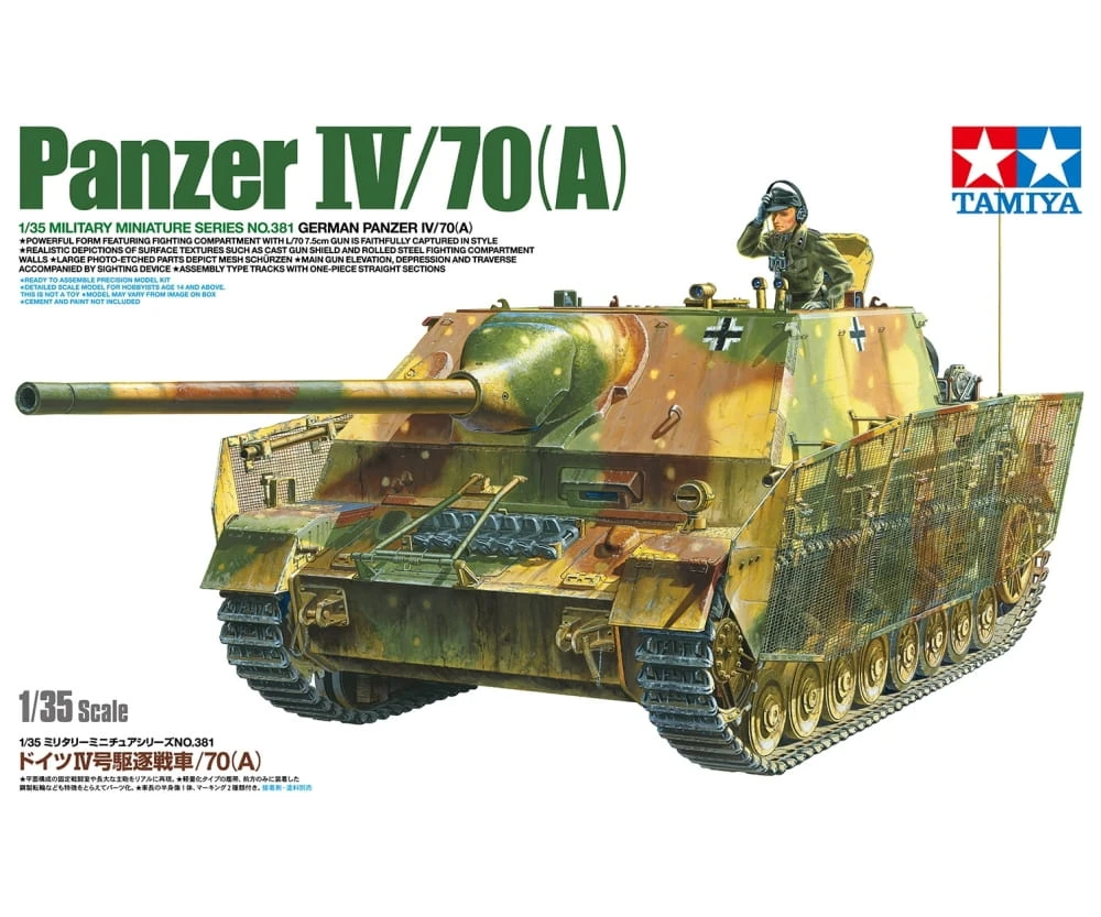 Tamiya 1:35 Deutscher Jagdpanzer IV/70(A) M. PE Militär – Bild 2