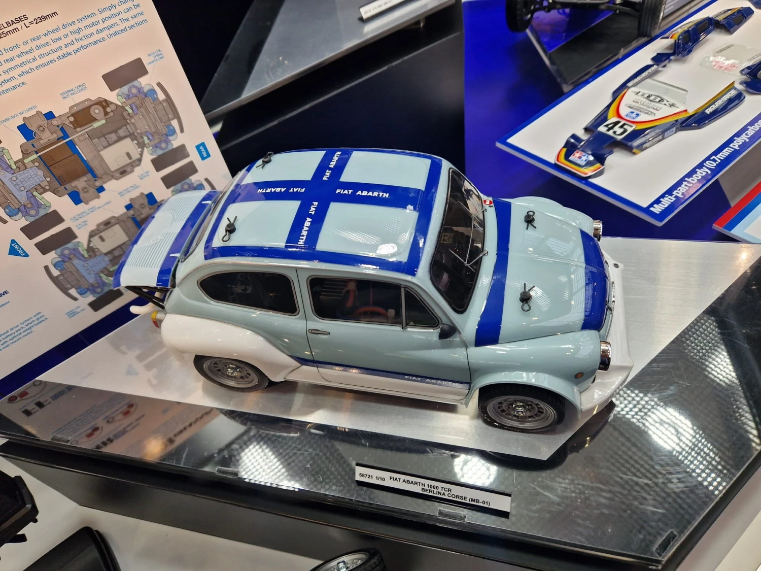 Tamiya RC Fiat Abarth 1000TCR Berlina Corse MB-01 Chassis Bausatz 1:10 – Bild 4