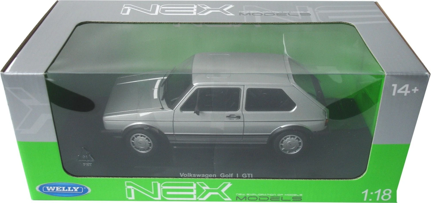 Welly Modellauto 1:18 VW Golf 1 GTI Silber – Bild 4