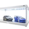Modellauto Vitrine Weiss 1:18 LED Beleuchtet